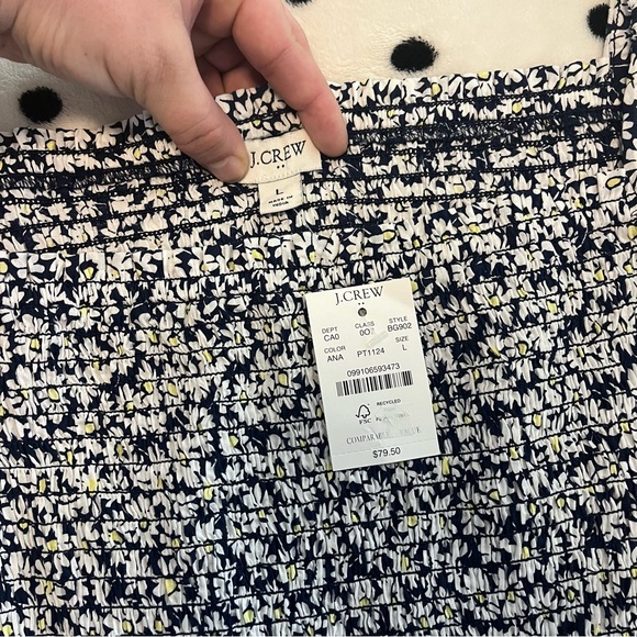 J. Crew Daisy Top Women’s Size Large NWT - Picture 4 of 7